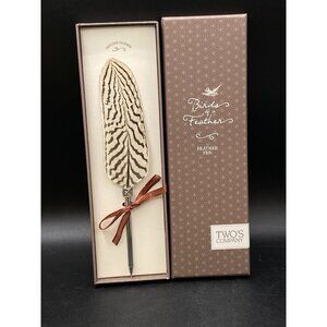 Birds of a Feather Two’s Company Feather Pen Quill New In Box